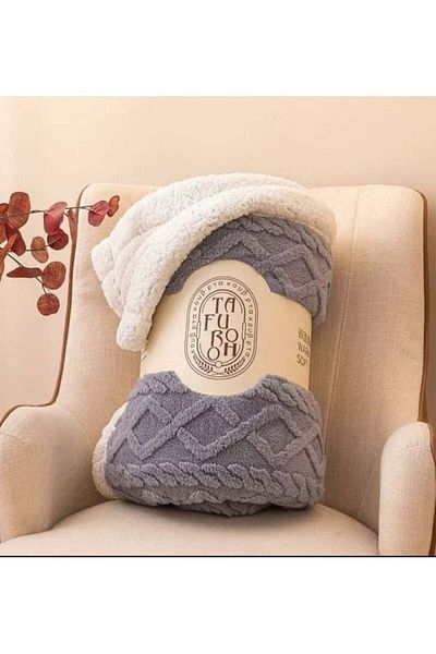 Comfy Soft & Fluffy Sheep Blanket 200 X 230 Cm Grey