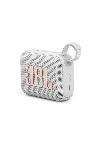JBL GO 4 Portable Bluetooth Speaker – 15 Hours Playtime, IP67 Waterproof, Compact Design, White