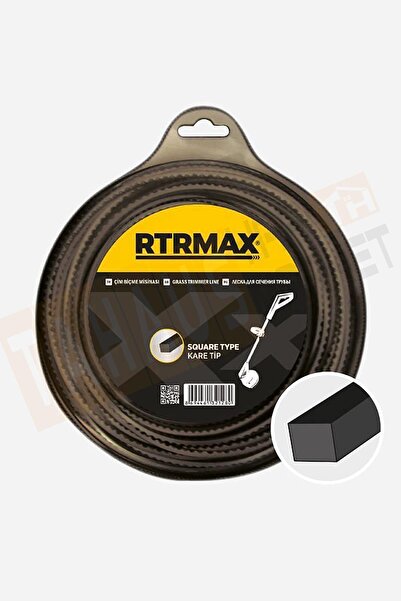 Rtrmax RTY333 Tırpan Misinası - Çim Biçme Misinası 3.3 mm x 42 mt Kare