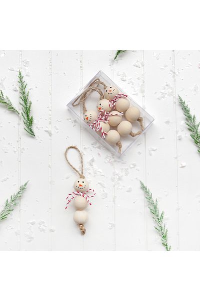 Bimotif Snowman Christmas Ornament 3 Pieces