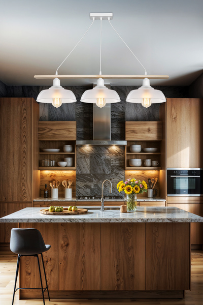 lumenistanbul KARYA ÜÇLÜ SIRALI AVİZE ŞEFFAF