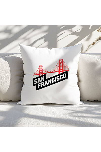 qoeuyl boutique San Francisko Štampano Punjenje od vlakana Poklon Jastuk