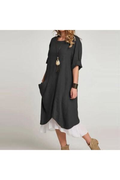 Sacrosa sc03rsYazlık Günlük Tasarım Kadın Elbise