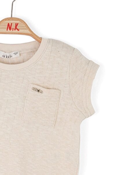 nk kids Nk 38500-inci̇ t-shirt 4/8 cream