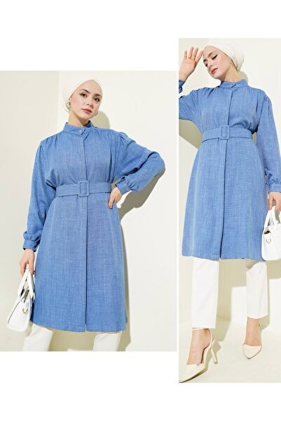 YILMAZBARMAZ γυναικείο πουκάμισο χιτζάμπ με ζώνη