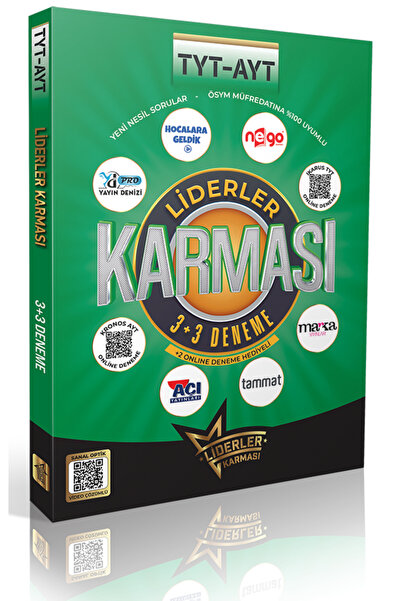 LİDERLER KARMASI 2026 Model Tyt - Ayt 3✛3 Deneme Seti