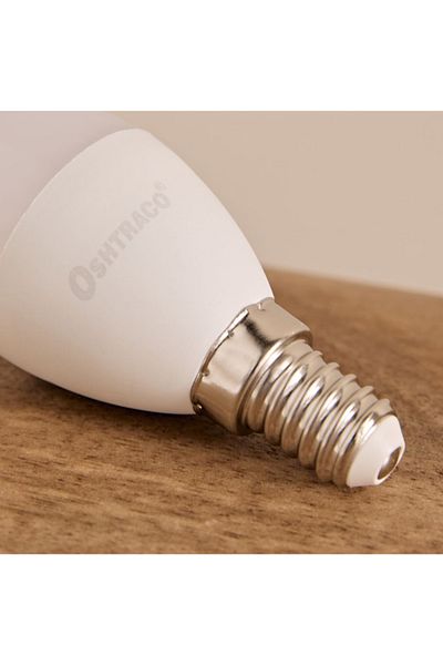 Oshtraco لمبة LED قابلة للتعتيم 3 وات E14 دافئة