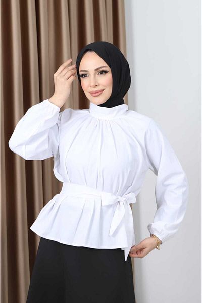 CNG MODA Thank You Belted Shirt