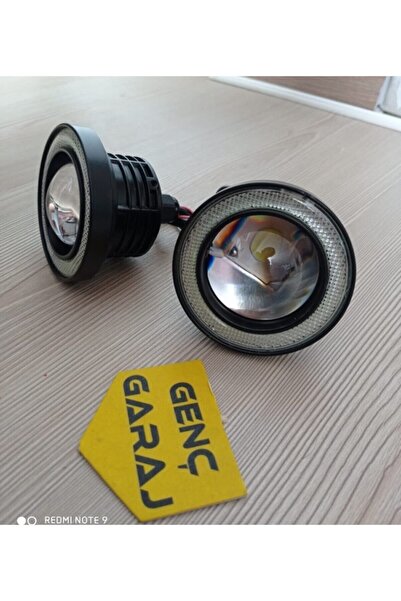 GENÇ GARAJ Beyaz Angel Sis Farı 76 Mm Üniversal Mercekli Sis Sağ-sol