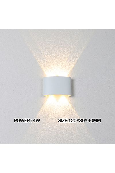 Choice Warm White (2700-3500K) 4w White Led Wall Lamp Outdoor Waterproof Ip65 Yard Wall Light 2w 4w 6w 8w 1