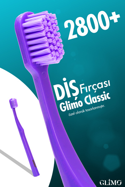 Glimo Classic 2800 Diş Fırçası, Hassas Diş Eti Dostu, Ultra Yumuşak Kıl, Diş ...