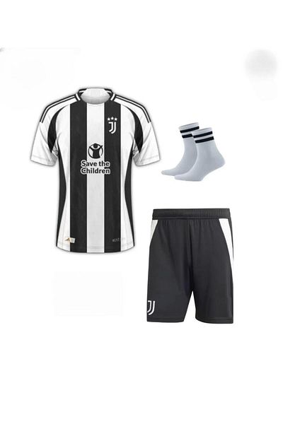 FOLKLORİST Juventus 10 Kenan Yildiz - New Season Children's Football Jersey 3-Piece Set