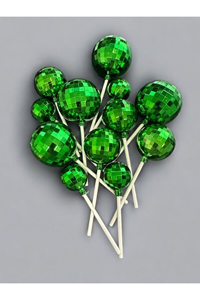 PASTRY PLANET كرة ديسكو بالعصا الخضراء