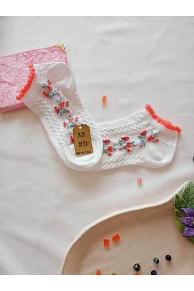 ENEFENDİ جوارب بدون خياطة عند الأصابع من القطن الناعم بنمط قصير للنساء 36-40