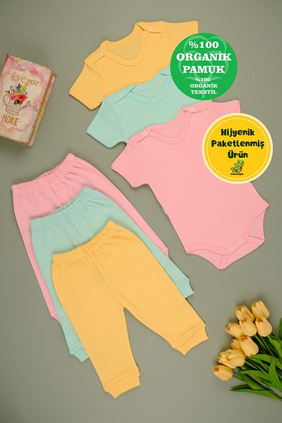 bebetospik Cotton Soft Long Sleeve Shoulder Snap for Baby Boy - Set of 3