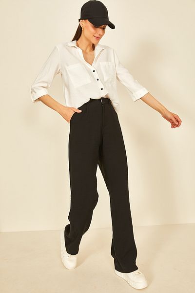 EYYE Ecru V-Neck Women's Shirt