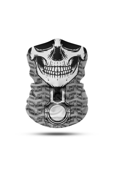 pinlock Skull Piston Seamless Digital Printing Paphos Buff Bandana Neck Collar