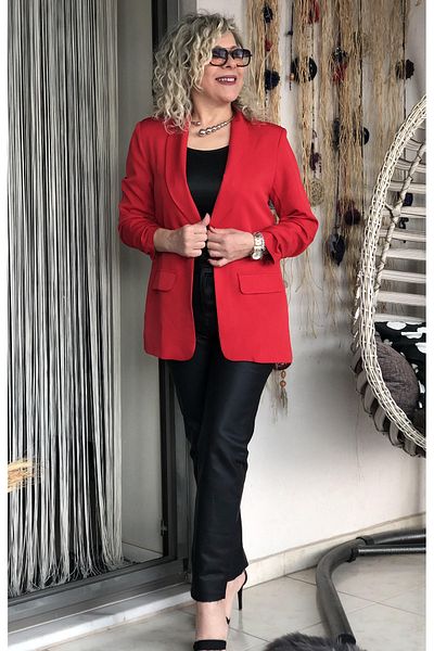 Dila Butik Blazer Jacket with Gathered Sleeves