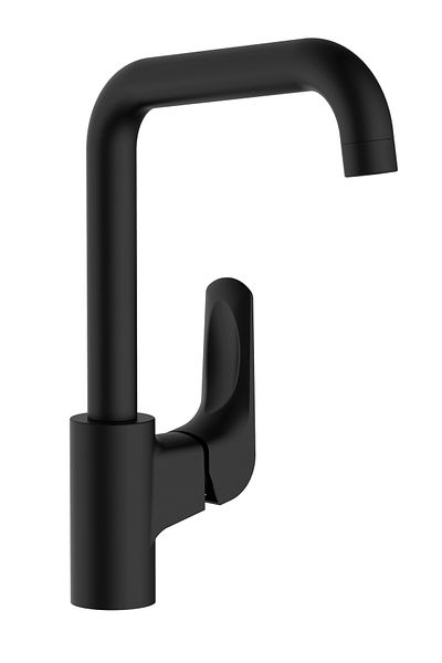 HESANIT Elite Single Lever Deck Mounted Sink Mixer Matt Black