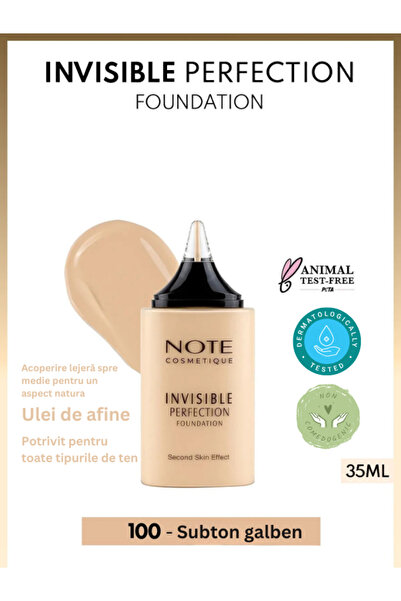 NOTE Invisible Perfection Foundation Fond de ten lejer cu finisaj natural – 1...