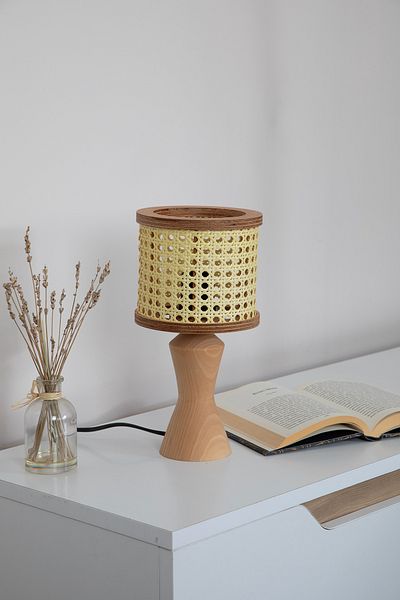 AHŞAP FABRİKASI Istanbul Series Wooden Lampshade with Sufi Hazeran