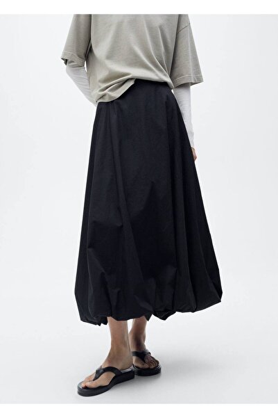 MANGO Woman Kabarık Flared Etek