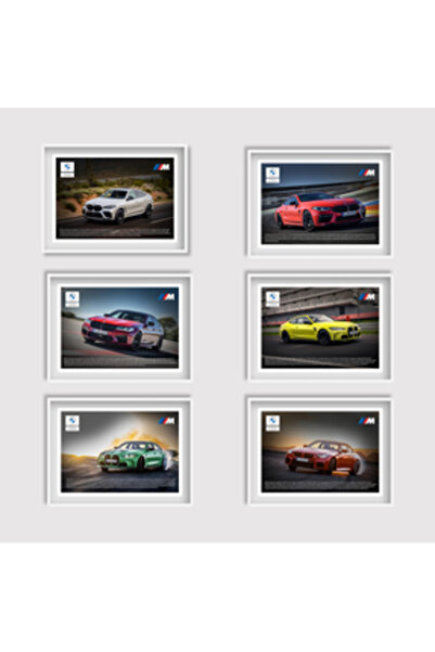 Sticksy Afiş BMW M SerisiÖzel Tasarım 6'lı Poster Seti