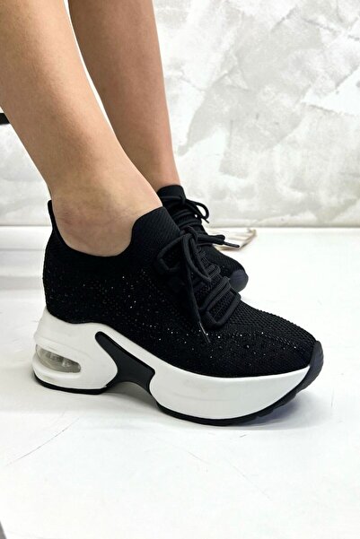 inizio Чорні жіночі кросівки на підборах EW5035