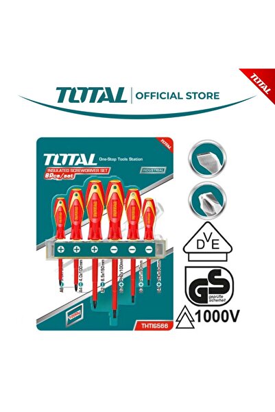 TOTAL Set of 6 Insulated Screwdrivers