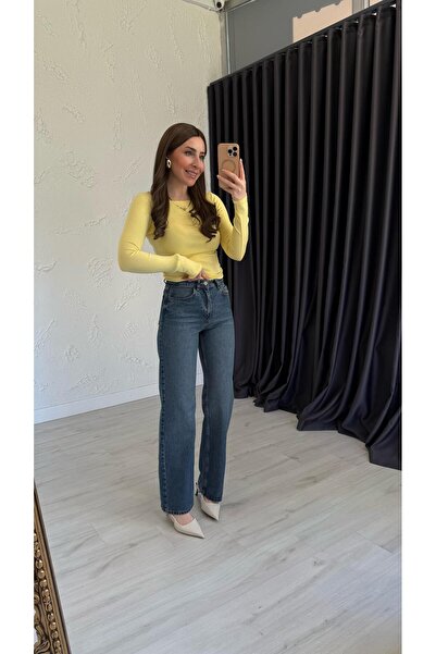 elif teke Violas Straight Cut Jean Blue