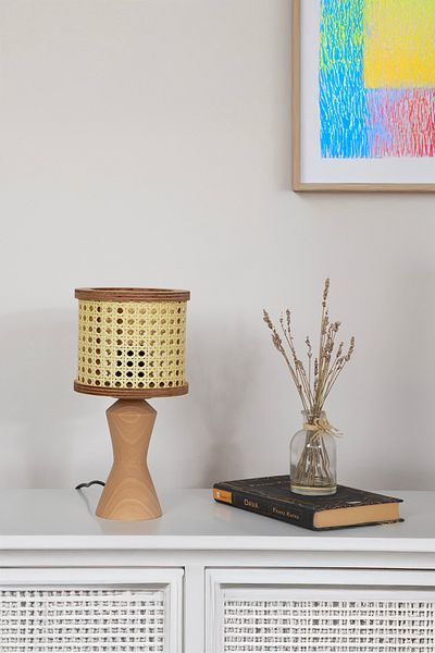 AHŞAP FABRİKASI Istanbul Series Wooden Lampshade with Sufi Hazeran