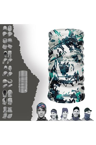 e-Taktik Digital Desing Blue Extreme Seamless Sports Blue Neck Collar Bandana Buff Paphos Hair Band