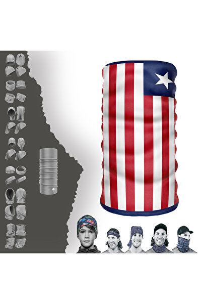 e-Taktik Багатофункціональний прапор Ліберії УФ-маска для обличчя Баф Баф Гол...