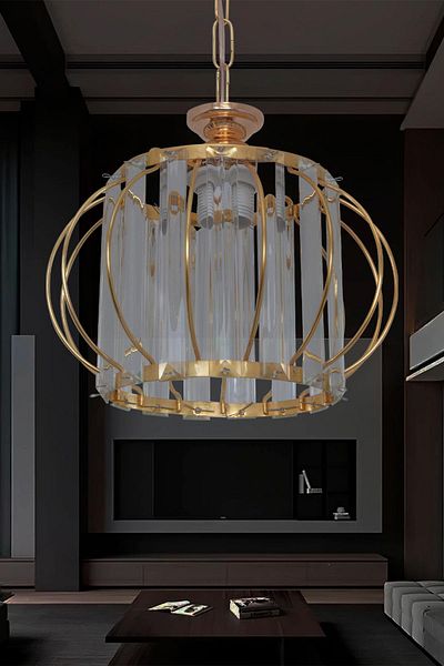 D-light Big Dove Yellow Chandelier Model