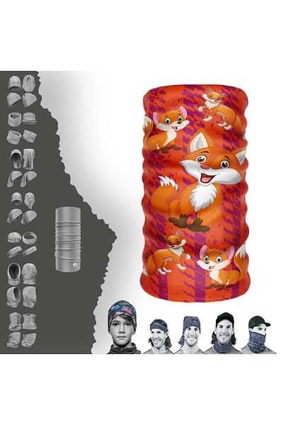 DeBuff Collar Fox Buff Baf Seamless Tube Neck Collar Bandana
