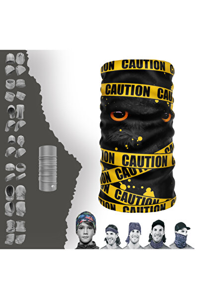 e-Taktik Caution Cat Dikişsiz Tüp Boyunluk Bandana