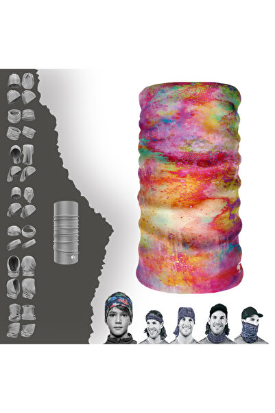 e-Taktik طوق الرقبة ذو التصميم الملون الجميل للغاية باندانا بوف بافوس