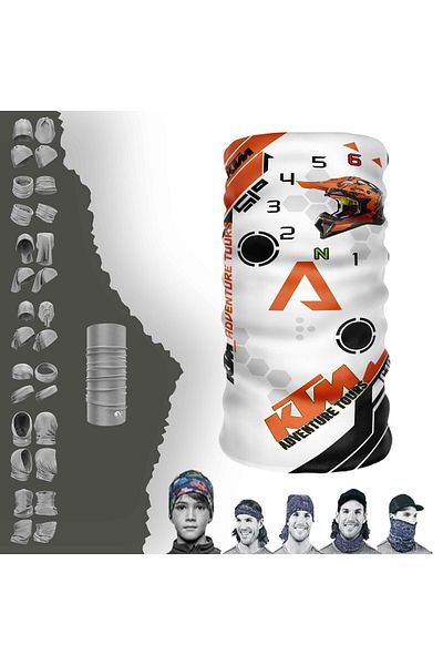 e-Taktik Ktm C101 Buff Seamless Tube Neck Collar Bandana Balaklava
