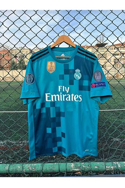 Legent Lady C. Ronaldo Turkey Blue Sleeve Girili Retro Style Jersey 7758