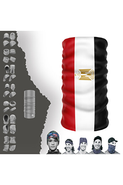 e-Taktik قناع الوجه متعدد الوظائف بعلم مصر بالأشعة فوق البنفسجية Buff Baf Headband Bandana Do Rag Hairband