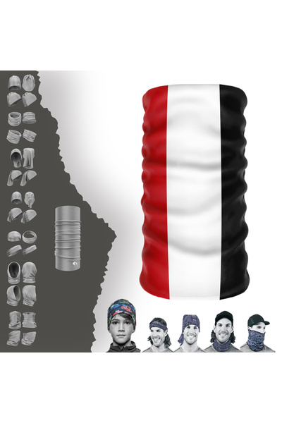 e-Taktik Багатофункціональний прапор Ємену Безшовна маска для обличчя з УФ-за...