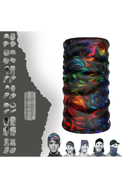 e-Taktik Mixed Pattern Seamless Tube Neck Collar Bandana Buff Baf Hair Band