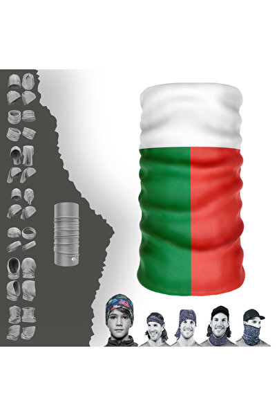 e-Taktik Многофункционална знаме на Мадагаскар UV маска за лице Buff Baf лент...