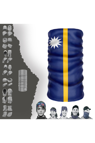 e-Taktik قناع الوجه متعدد الوظائف Flag Of Nauru بالأشعة فوق البنفسجية Buff Ba...