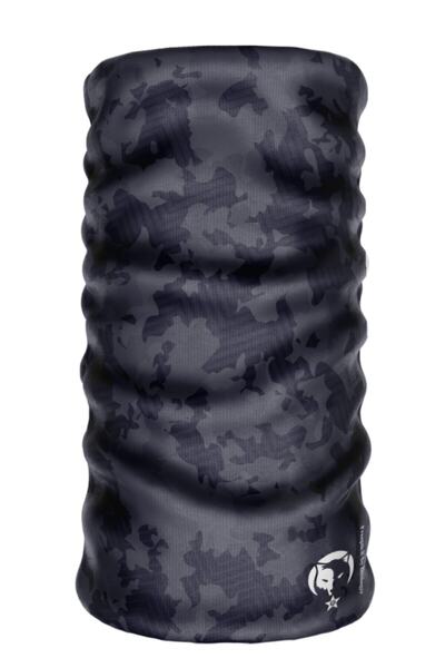 e-Taktik Μαύρο μοτίβο παραλλαγής Unisex Extreme Sleamless Sportsman Hair Band Bandana Κολάρο λαιμού Balaclava