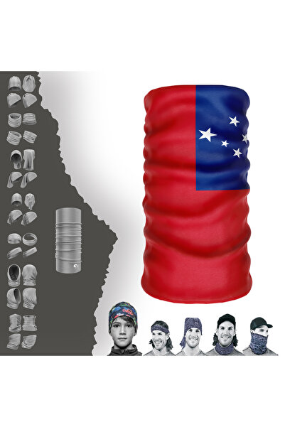 e-Taktik Multifunkcionalna zastava Samoe UV maska za lice Buff Baf traka za g...