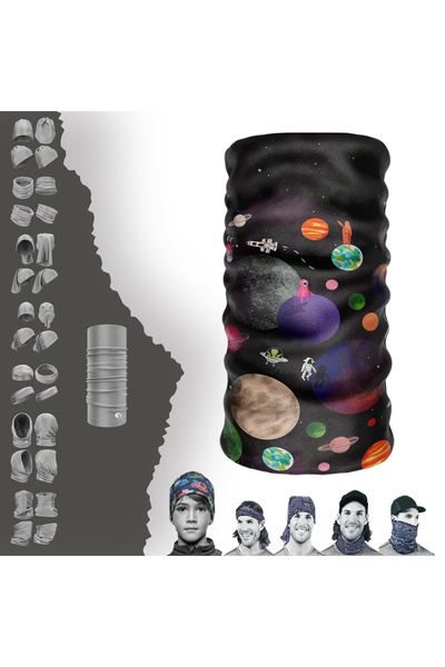 e-Taktik Διάστημα Το Μοτίβο Μου Αδιάβροχο Τούνελ Μανίκι Μπαντάνα Μπαφ Baf