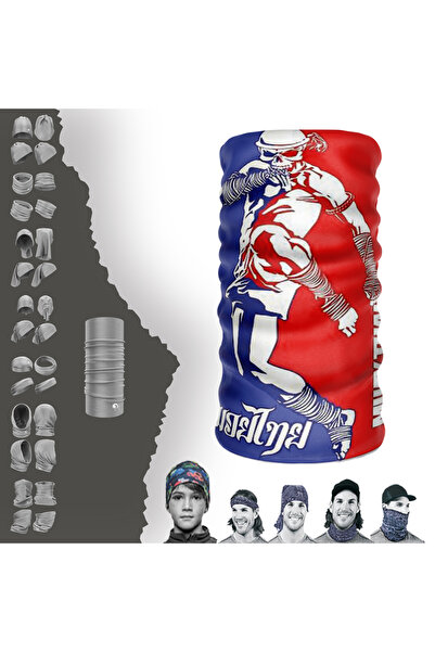 e-Taktik Μπαντάνα Buff Baf χωρίς ραφή, με σχέδιο Muay Thai II