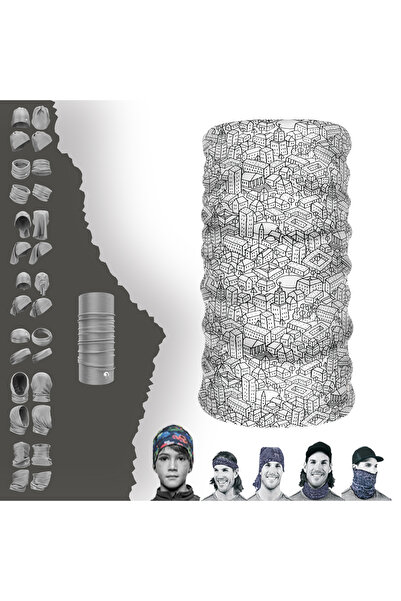 e-Taktik Міський офіційний малюнок безшовний трубчастий комір бандана Buff Baf