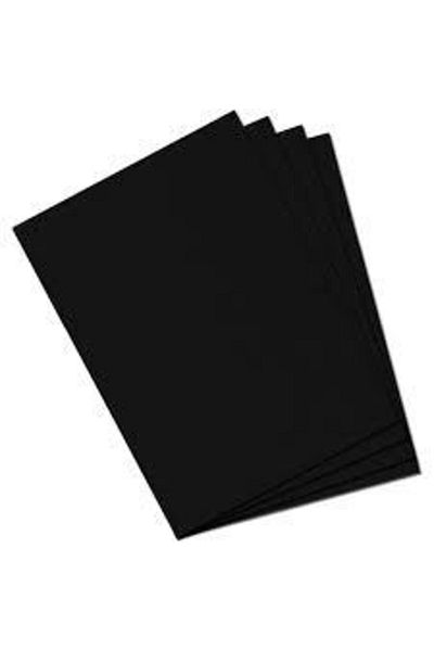Paperart Background Cardboard 50x70 Cm 120 gr Black 100 Pieces (1 PACK 100 PIECES) Painting from Dough